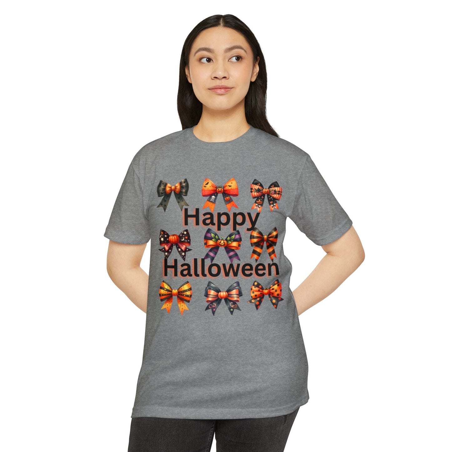 Halloween Coquette Bow Tee – Spooky Meets Sweet