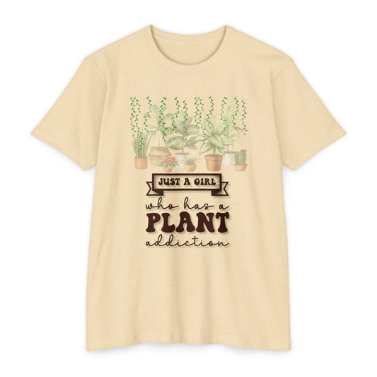 Funny Plant Mom Tee – Just a Girl with a Plant Addiction